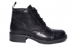 Ghete copii  - Ghete fete piele naturala Peperina 1163 negru 24-37