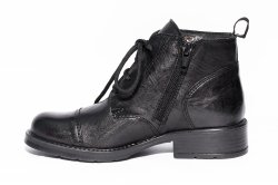 Ghete copii  - Ghete fete piele naturala Peperina 1163 negru 24-37