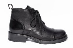 Ghete copii  - Ghete fete piele naturala Peperina 1163 negru 24-37