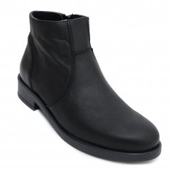 Ghete blana copii - Ghete fete piele vatuite 30821 negru 35-41