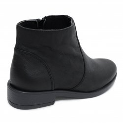 Ghete blana copii - Ghete fete piele vatuite 30821 negru 35-41