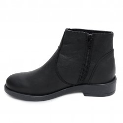 Ghete blana copii - Ghete fete piele vatuite 30821 negru 35-41