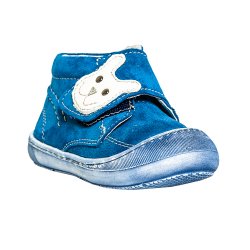 Ghete copii  - Ghete fete cu talpa flexibila pj shoes Teddy roz velur 18-25