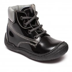 Ghete copii  - Ghetute copii piele Pj Shoes Luca negru 20-26