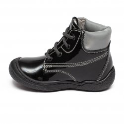 Ghete copii  - Ghetute copii piele Pj Shoes Luca negru 20-26