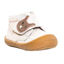 Ghete copii  - Ghete fete cu talpa flexibila pj shoes Teddy roz velur 18-25