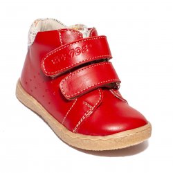 Ghete copii  - Ghetute fete flexibile cu talonet 418 rosu 18-25
