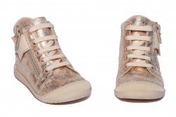 Ghete copii  - Ghetute fete ortopedice din piele hokide 377 auriu 18-24