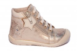 Ghete copii  - Ghetute fete ortopedice din piele hokide 377 auriu 18-24