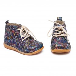 Ghete copii  - Ghetute fete piele cu talonet 1325 mozaic 18-25
