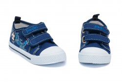 Tenisi copii  - Incaltaminte baieti cu brant din piele 1896 albastru 25-30