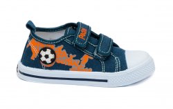 Tenisi copii  - Incaltaminte baieti cu brant din piele 1896 albastru port 25-30