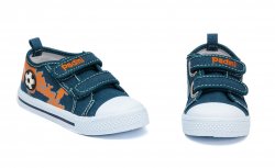 Tenisi copii  - Incaltaminte baieti cu brant din piele 1896 albastru port 25-30