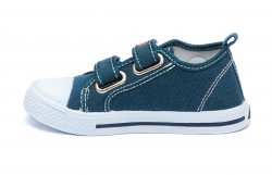 Tenisi copii  - Incaltaminte baieti cu brant din piele 1896 albastru port 25-30