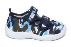 Tenisi copii  - Incaltaminte baieti gaurele cu brant din piele 18010 camuflaj 20-31