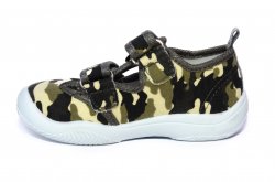 Tenisi copii  - Incaltaminte baieti gaurele cu brant din piele 18010 camuflaj 20-31