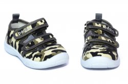 Tenisi copii  - Incaltaminte baieti gaurele cu brant din piele 18010 camuflaj 20-31