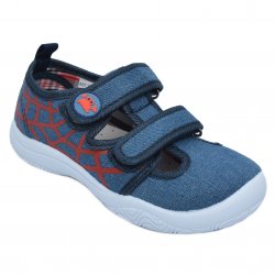 Tenisi copii  - Incaltaminte baieti picior lat cu brant din piele 20-007 navi 20-31