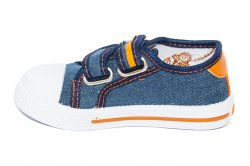Tenisi copii  - Incaltaminte baieti textil brant din piele 1882 jeans port 20-25