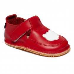 Incaltaminte Barefoot copii  - Incaltaminte copii barefoot din piele 2023 rosu alb 17-25