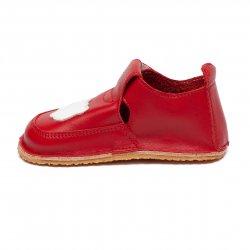 Incaltaminte Barefoot copii  - Incaltaminte copii barefoot din piele 2023 rosu alb 17-25