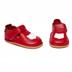 Incaltaminte Barefoot copii  - Incaltaminte copii barefoot din piele 2023 rosu alb 17-25