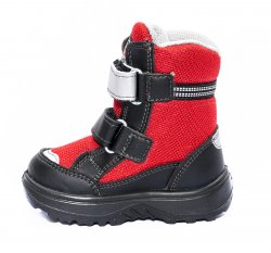 Ghete goretex copii - Incaltaminte copii iarna gore-tex 93312 negru rosu 20-25