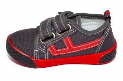 Tenisi copii  - Incaltaminte copii textil 9859 gri rosu 20-31