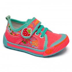 Tenisi copii  - Incaltaminte fete cu talonet 9942 roz neon 20-31