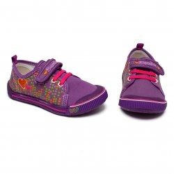 Tenisi copii - Incaltaminte fete din textil cu talonet 9959 mov 20-35