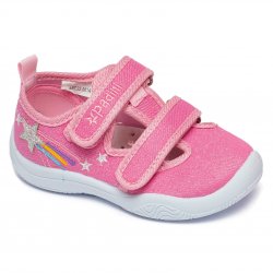 Tenisi copii - Incaltaminte fete picior lat cu brant din piele 22-001 jeans 20-31