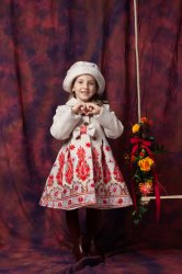 Paltoane-sacouri copii - Palton fete cu palarie brodat Andreea tex mov 1an-10ani