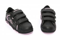 Pantofi sport copii  - Pantofi Kappa fete sport 302 negru roz 27-34