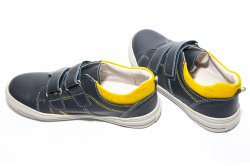 Pantofi sport copii - Pantofi baieti sport hokide 353 albastru galben