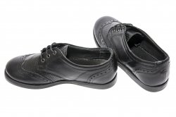 Pantofi copii - Pantofi baieti scoala pj shoes Frigerio 01 negru