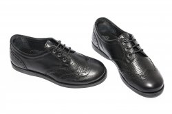 Pantofi copii - Pantofi baieti scoala pj shoes Frigerio 01 negru