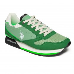 Pantofi sport copii  - Pantofi baieti sport U.S. POLO ASSN 003C verde vernil 40-46