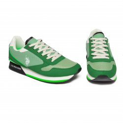 Pantofi sport copii  - Pantofi baieti sport U.S. POLO ASSN 003C verde vernil 40-46