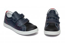 Pantofi sport copii  - Pantofi baieti sport din piele hokide 225 blu r 26-37