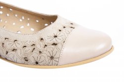 Pantofi balerini dama - Pantofi balerini dama perforati laser 26 blu 34-41