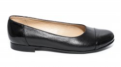 Pantofi balerini copii  - Pantofi balerini fete 026 negru box lac 34-41