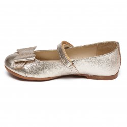 Pantofi balerini copii  - Pantofi balerini fete din piele pj shoes Cherry auriu new 27-36