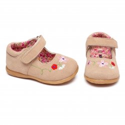Pantofi balerini copii  - Pantofi balerini fete flexibili 1600 bej 19-24