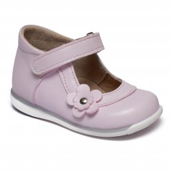 Pantofi copii  - Pantofi balerini fete inalti pe glezna cu talonet 746 lila 18-25