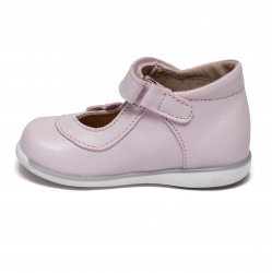 Pantofi copii  - Pantofi balerini fete inalti pe glezna cu talonet 746 lila 18-25