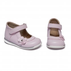 Pantofi copii  - Pantofi balerini fete inalti pe glezna cu talonet 746 lila 18-25