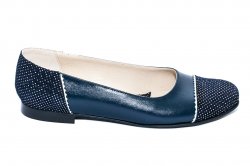Pantofi balerini copii  - Pantofi balerini fete piele naturala 26 blumarin pipit 34-41