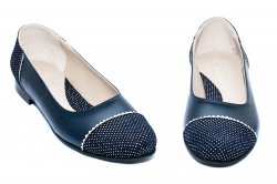 Pantofi balerini copii  - Pantofi balerini fete piele naturala 26 blumarin pipit 34-41