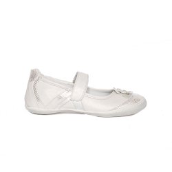 Pantofi balerini copii  - Pantofi balerini fete pj shoes Nadia argintiu 27-36