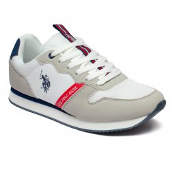Pantofi sport   - Pantofi barbati U.S. Polo Assn 009 alb 40-46